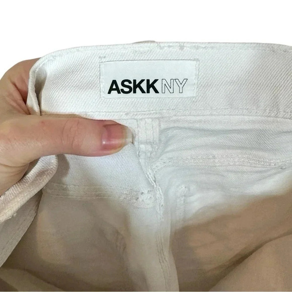 ASKK NY 70s Boot Ivory Jeans High Rise Flare - Picture 10 of 14